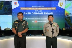 BNPB dan TNI AD menandatangani Perjanjian Kerjasama Penanggulangan Bencana